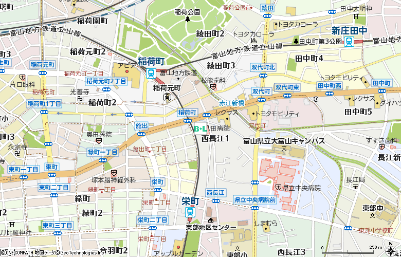 有限会社　八田コンタクトレンズサービス付近の地図